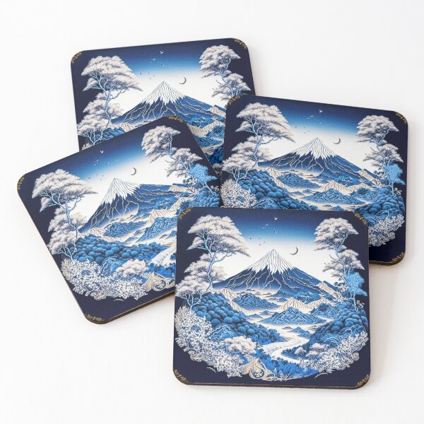 Item preview, Landscape  Chinese Japanese style Rinpa painting sticker designed and sold by PhiloSophyEye.