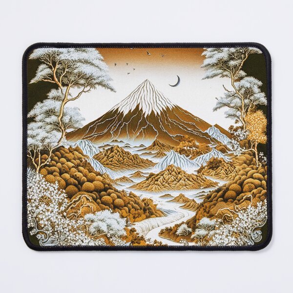 Item preview, Landscape Chinese Japanese style Rinpa painting sticker designed and sold by PhiloSophyEye.