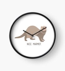 Nice Marmot Clock