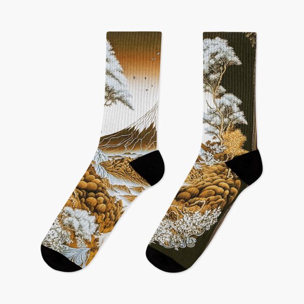 Item preview, Landscape  Chinese Japanese style Rinpa painting sticker designed and sold by PhiloSophyEye.