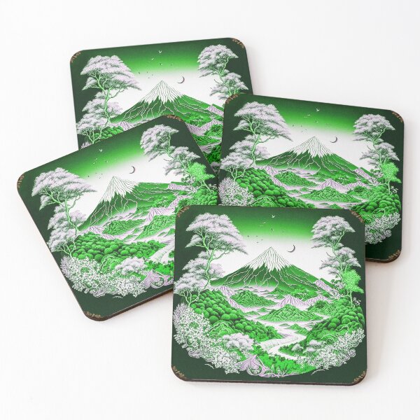 Item preview, Landscape  Chinese Japanese style Rinpa painting sticker designed and sold by PhiloSophyEye.