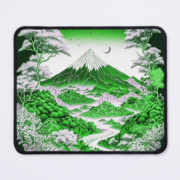 Item preview, Landscape Chinese Japanese style Rinpa painting sticker designed and sold by PhiloSophyEye.