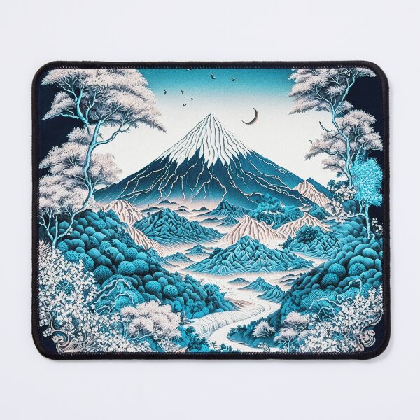 Item preview, Landscape Chinese Japanese style Rinpa painting sticker designed and sold by PhiloSophyEye.