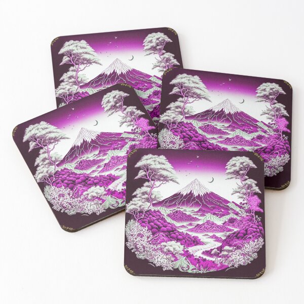 Item preview, Landscape  Chinese Japanese style Rinpa painting sticker designed and sold by PhiloSophyEye.