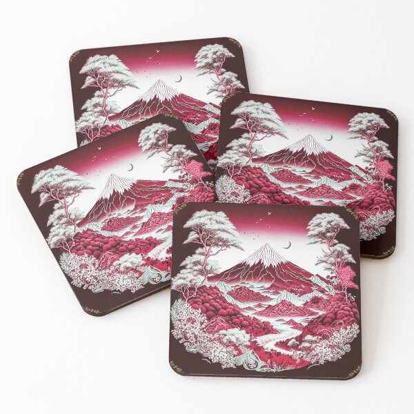 Item preview, Landscape  Chinese Japanese style Rinpa painting sticker designed and sold by PhiloSophyEye.