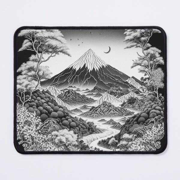 Item preview, Landscape Chinese Japanese style Rinpa painting sticker designed and sold by PhiloSophyEye.