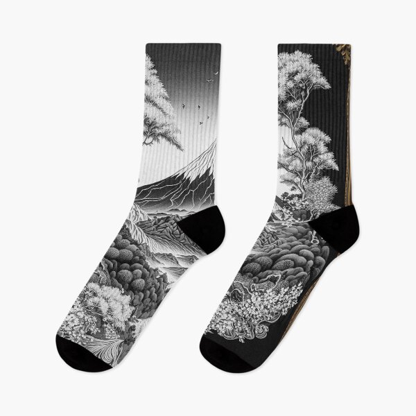 Item preview, Landscape  Chinese Japanese style Rinpa painting sticker designed and sold by PhiloSophyEye.