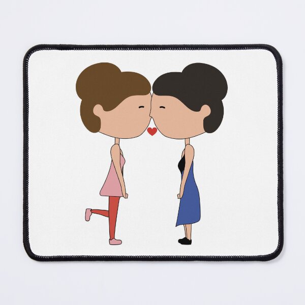 Item preview, Cute lesbian couple - illustration. designed and sold by rawlex.