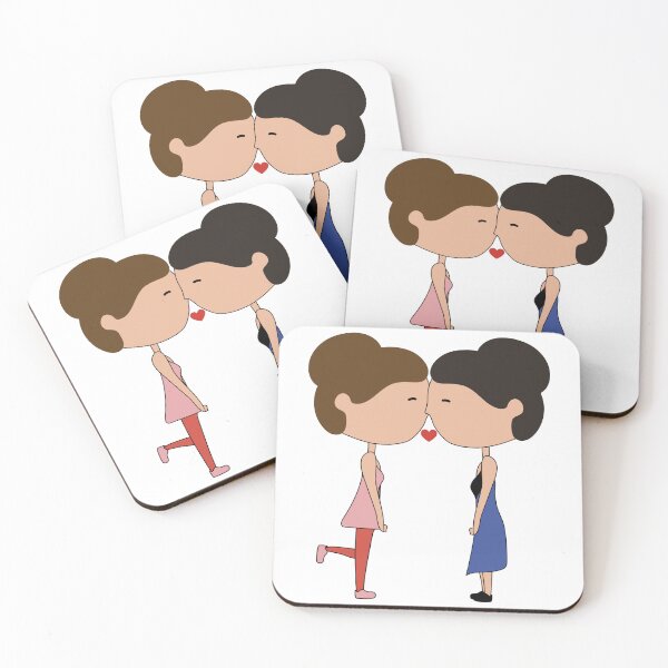 Item preview, Cute lesbian couple - illustration. designed and sold by rawlex.