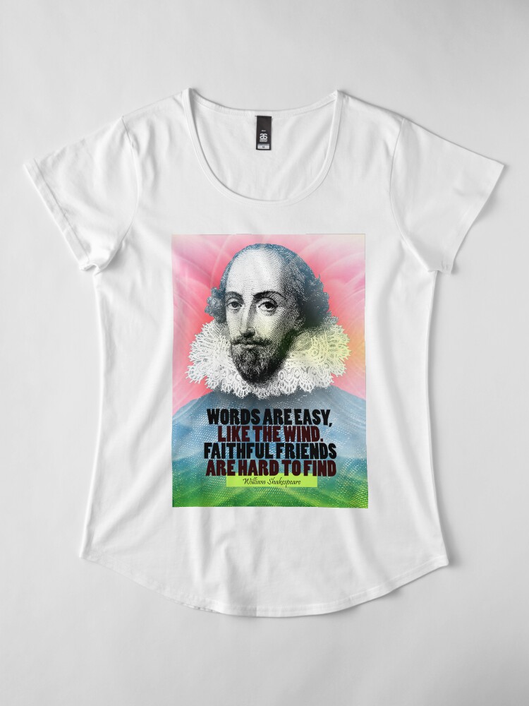 Alternate view of William Shakespeare Quote Premium Scoop T-Shirt