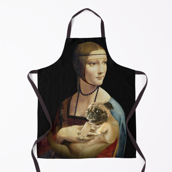 Item preview, LADY WITH A PUG - A supercute view on famous Da Vinci's Portrait designed and sold by LT Graphic Art.