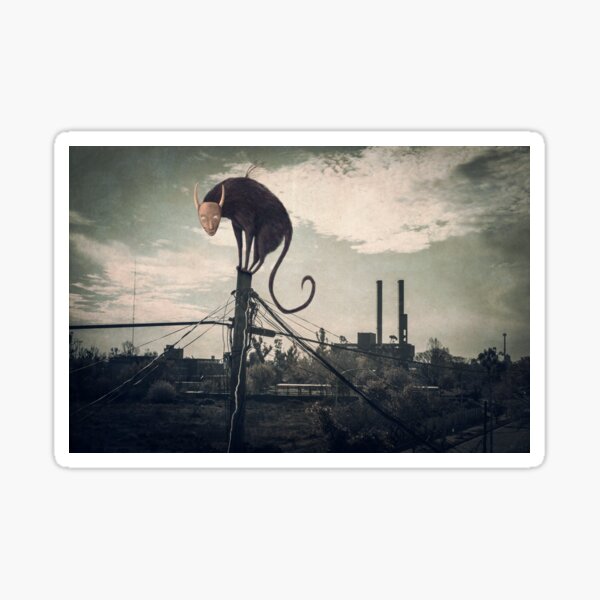 Surreal cat Sticker