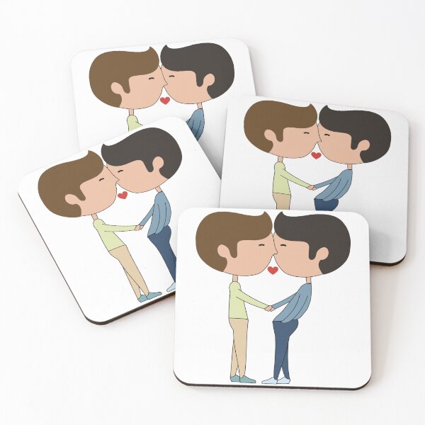 Item preview, Cute gay couple - illustration. designed and sold by rawlex.