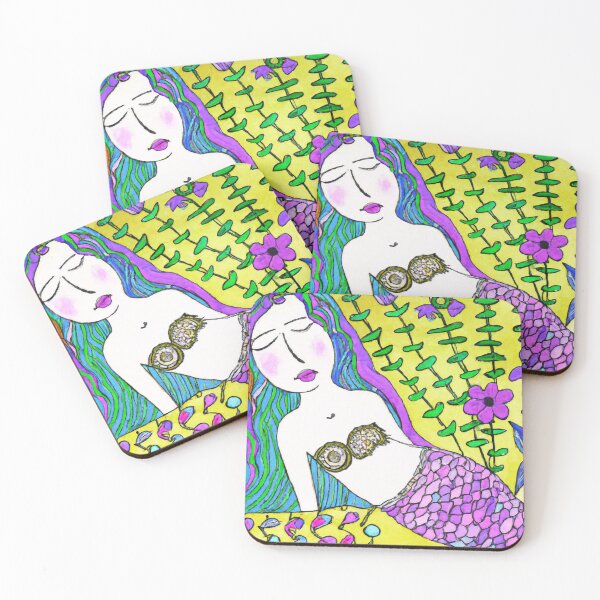 Item preview, Mermaid in a flower field designed and sold by SamJanner.