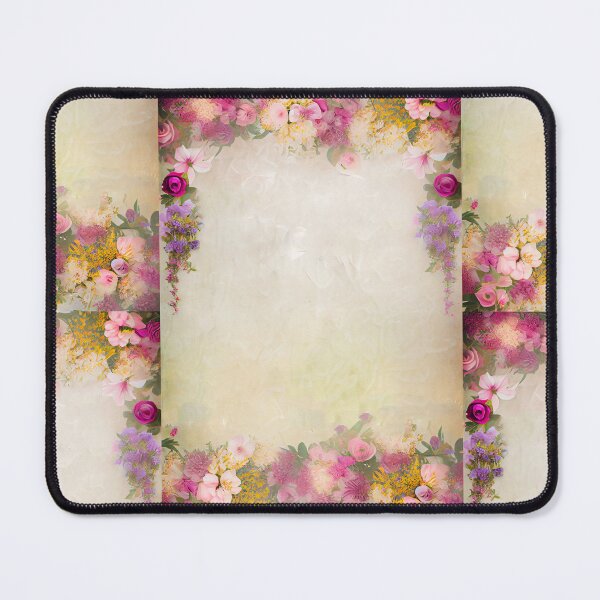 Item preview, Floral Border Design 07: soft, warm tones, bouquet Express Your Romance with Style from my latest design collection designed and sold by GeoffBeattie.