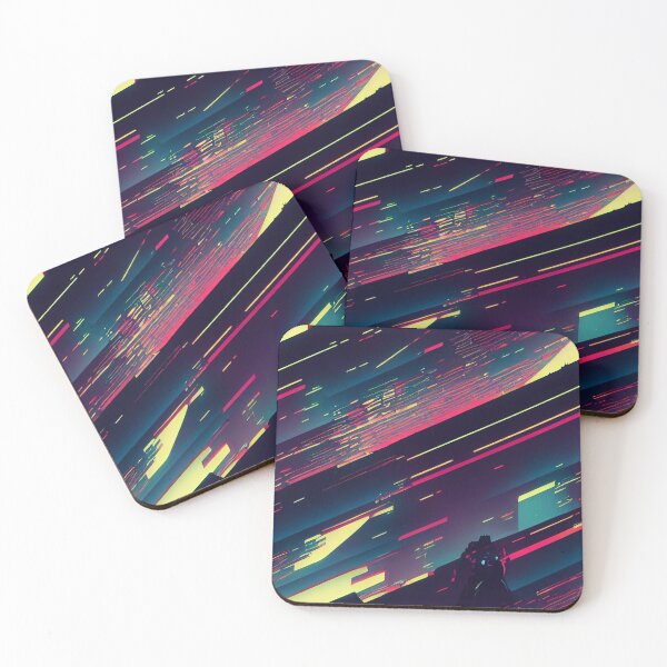 Item preview, Cyberpunk inspired futuristic decor pattern designed and sold by Dise37.