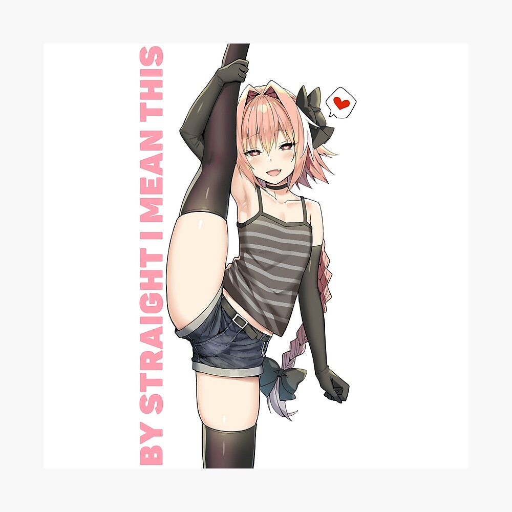 Astolfo Leg Stretch Straight Boi Femboy Trap Sissy