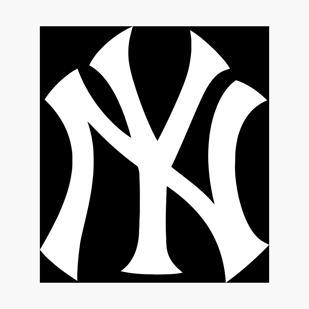 New York Yankees Black 12'' x 16'' Framed Circle Logo Print