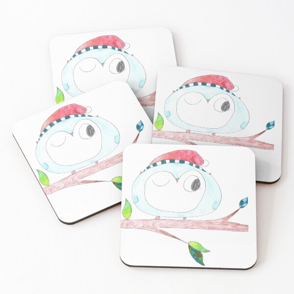 Item preview, Wintry Owl with Cute Hat designed and sold by GreatGrayStudio.