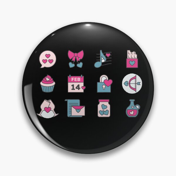 Artikelvorschau, Packen Sie flache Valentinstag-Icon-Sammlung ein entworfen und verkauft von Black4magic.