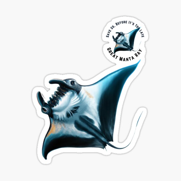 Tribal Manta Ray Kiss-Cut Stickers – ReelDezire