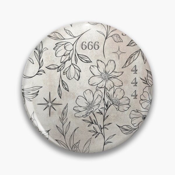 Item preview, Floral angel numbers flash sheet designed and sold by TheMagicianTatt.