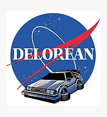 DELOREAN SPACE Photographic Print