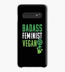 Funda/vinilo para Samsung Galaxy Feminista vegana: puño feminista badass vegano