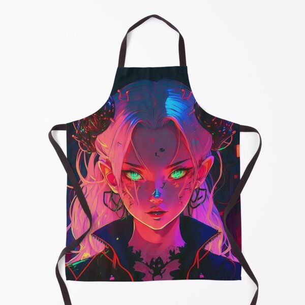Item preview, Anime Dark Girl Futuristic Neon Colors - Trending designed and sold by Dualism619.