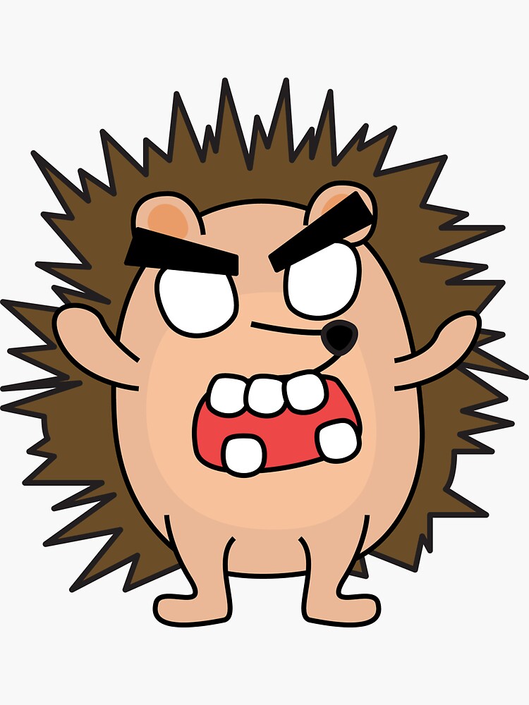 angry zombie hedgehog by shortstack