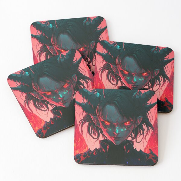 Item preview, Anime Dark Satanic Boy Futuristic Neon Colors - Trending designed and sold by Dualism619.