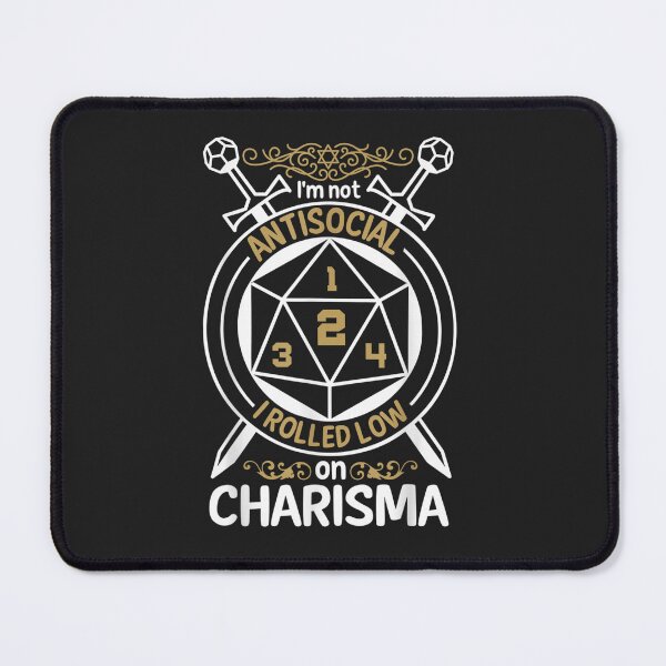 Item preview, I'm Not Antisocial I Rolled Low On Charisma designed and sold by Glitche-Shop.