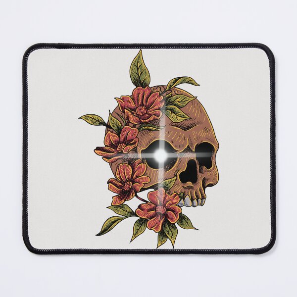 Item preview, Skull in flowers designed and sold by Simo0455.