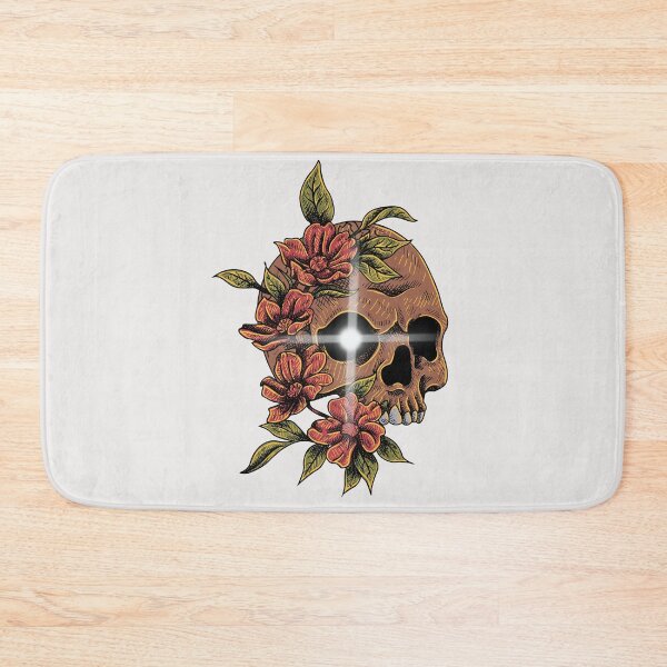 Item preview, Skull in flowers designed and sold by Simo0455.