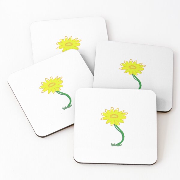 Item preview, yellow flower, child-like drawing designed and sold by Artsigne.