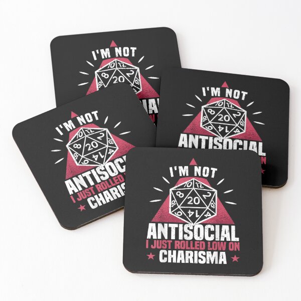 Item preview,  I'm Not Antisocial I Rolled Low On Charisma designed and sold by Glitche-Shop.