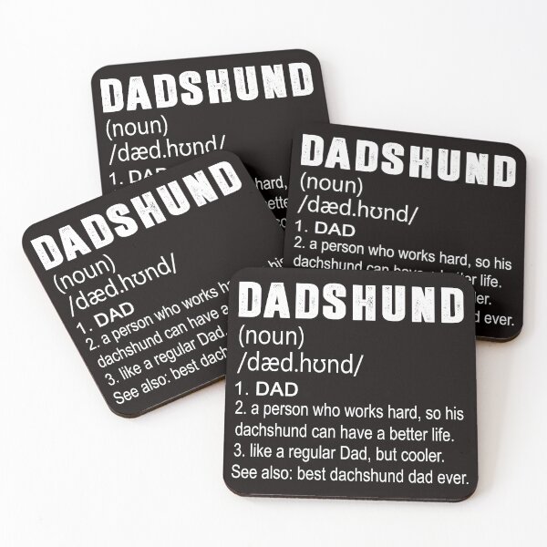 Item preview, Dadshund Puns Dachshund Dad Definition Fathers Day Dog Lover designed and sold by Buyeseoshop.