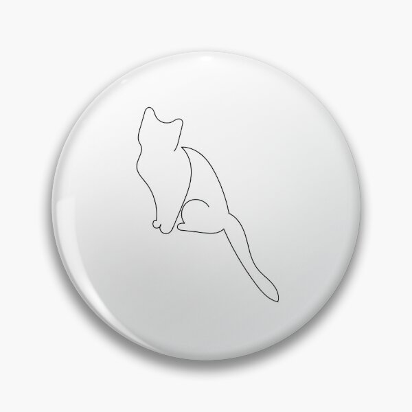 Item preview, Outlined cat design designed and sold by Lizvole.