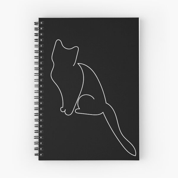 Item preview, Outlined cat design designed and sold by Lizvole.