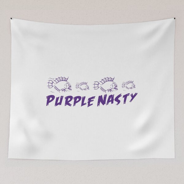 Item preview, Purple Nasty Piranhas designed and sold by dizzycatbiz.