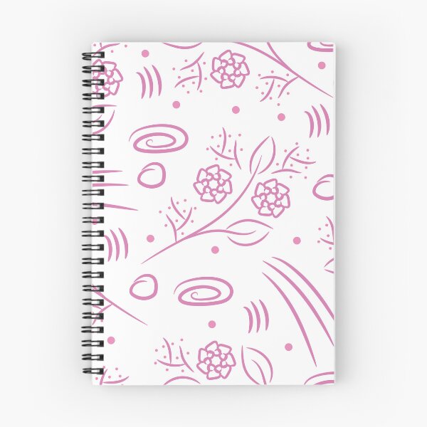Item preview, abstract pink flowers pattern designed and sold by SunGraphicArt.