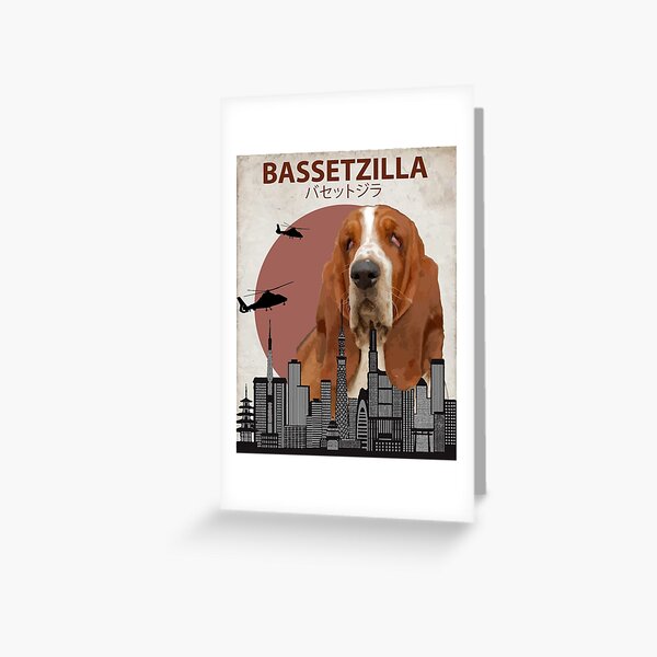 Item preview, Bassetzilla – Basset Hound Giant Dog Monster designed and sold by Animalzilla.