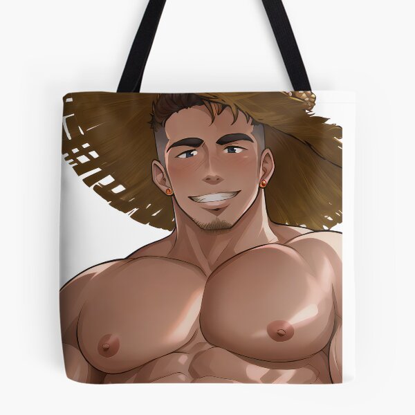 Item preview, Bara Anime Gay Man Straw Hat designed and sold by Symerca.