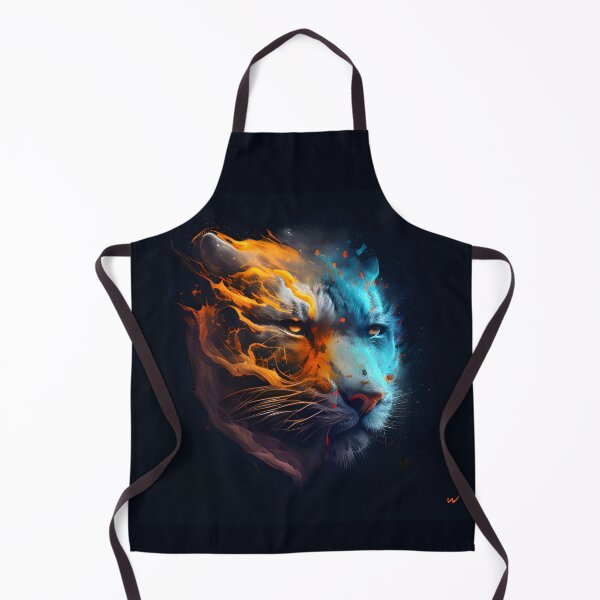Item preview, Dream-like portrait of a tiger's head designed and sold by wonderblue.