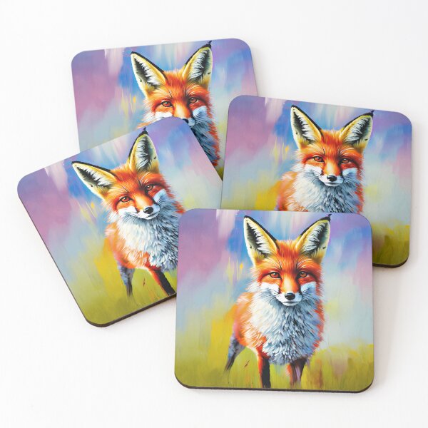 Item preview, Colorful Orange Fox Art designed and sold by Blok45.