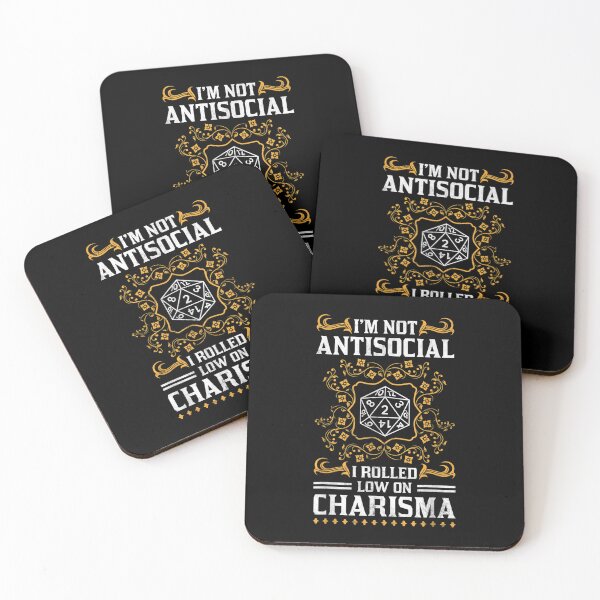 Item preview, I'm Not Antisocial I Rolled Low On Charisma designed and sold by Glitche-Shop.