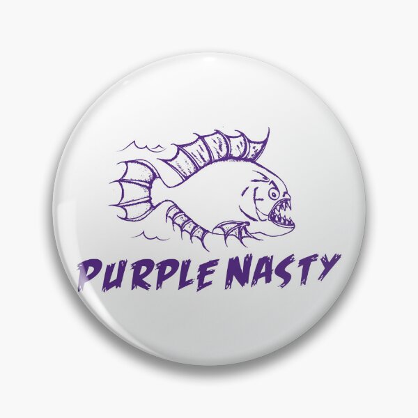 Item preview, Purple Nasty piranha designed and sold by dizzycatbiz.