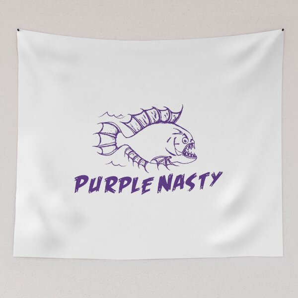 Item preview, Purple Nasty piranha designed and sold by dizzycatbiz.