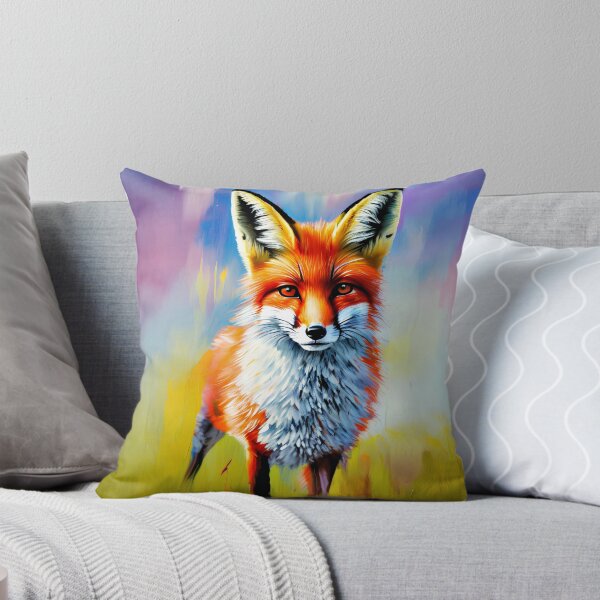 Item preview, Colorful Orange Fox Art designed and sold by Blok45.