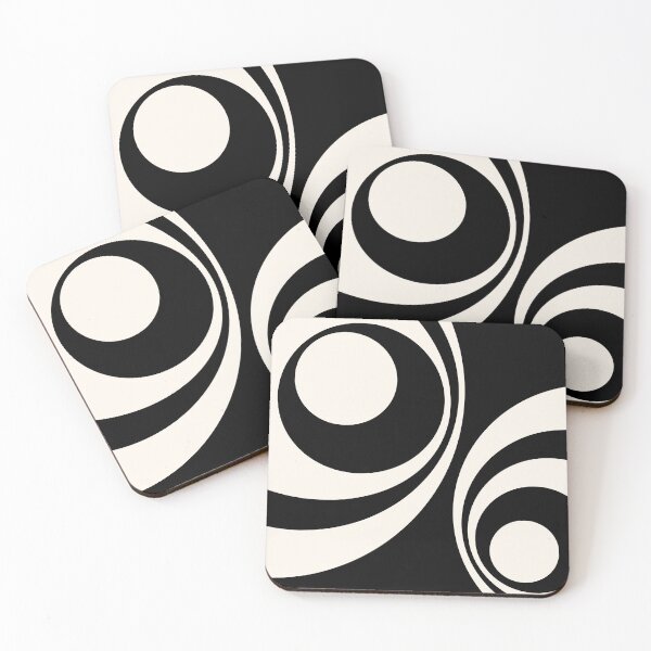 Item preview, Black and pastel retro circles design designed and sold by BattaAnastasia.